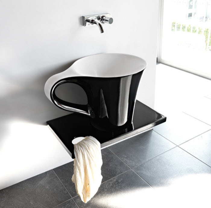 Stylish cup shaped wash basin design