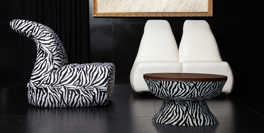 Zebra Pattern Sofa Designs