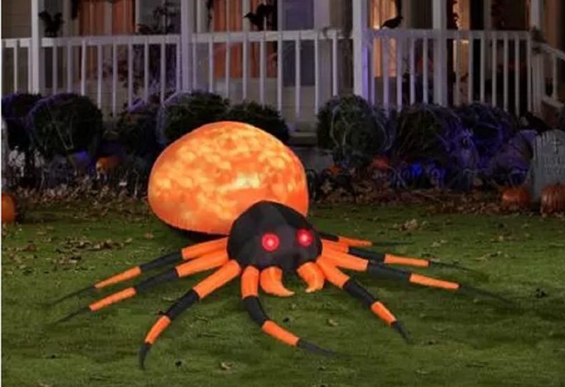 Halloween Inflatable Orange Spider