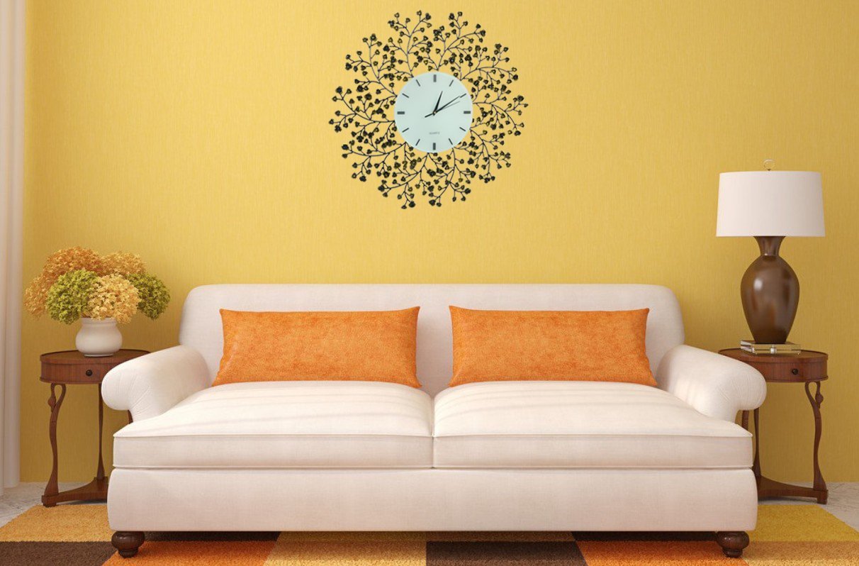 Spring Blooms, Decorative Metal Wall Clock