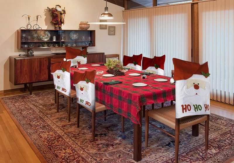 christmas dining room chair covers