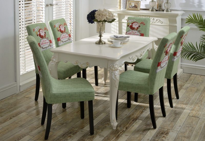 Holiday Dining Room Chair Covers Green