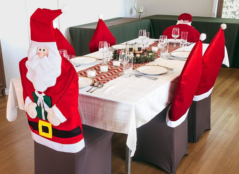 Santa Dining Room Chair Cover