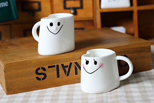  Heart Shape Couple Matching Coffee Mugs