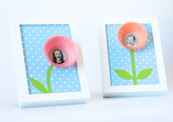 DIY Paper Cup Photo Frame