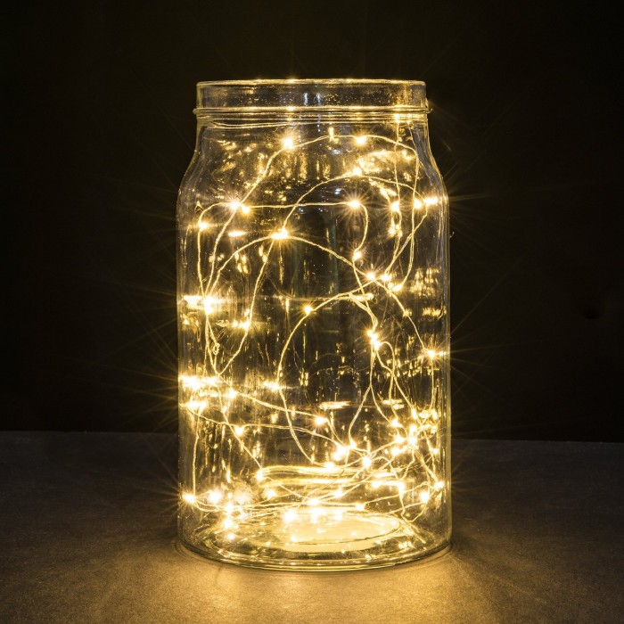 String Light in Jar