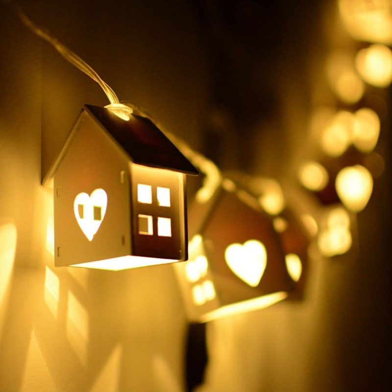 House Shape Light for Christmas Party and Room Decoration