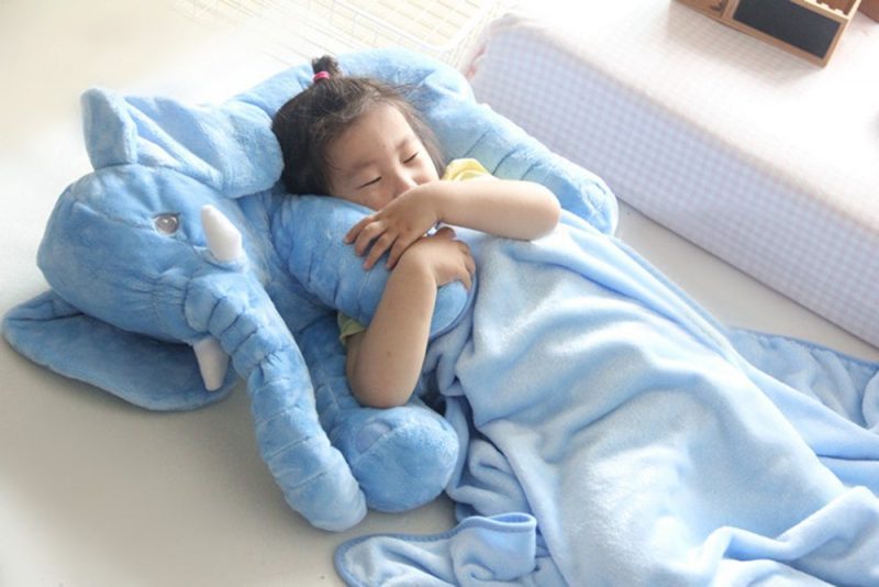 Blue Elephant Sleeping Pillow