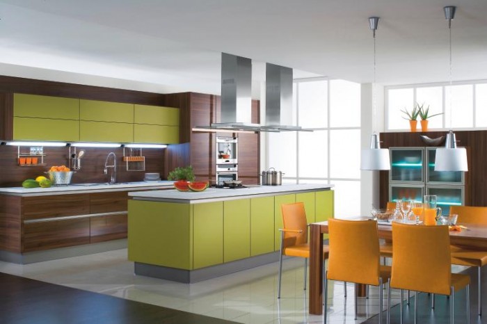 green-and-yellow-kitchen-design | Home Designing
