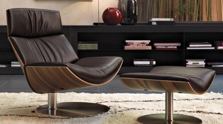comfortable brown lounge chair