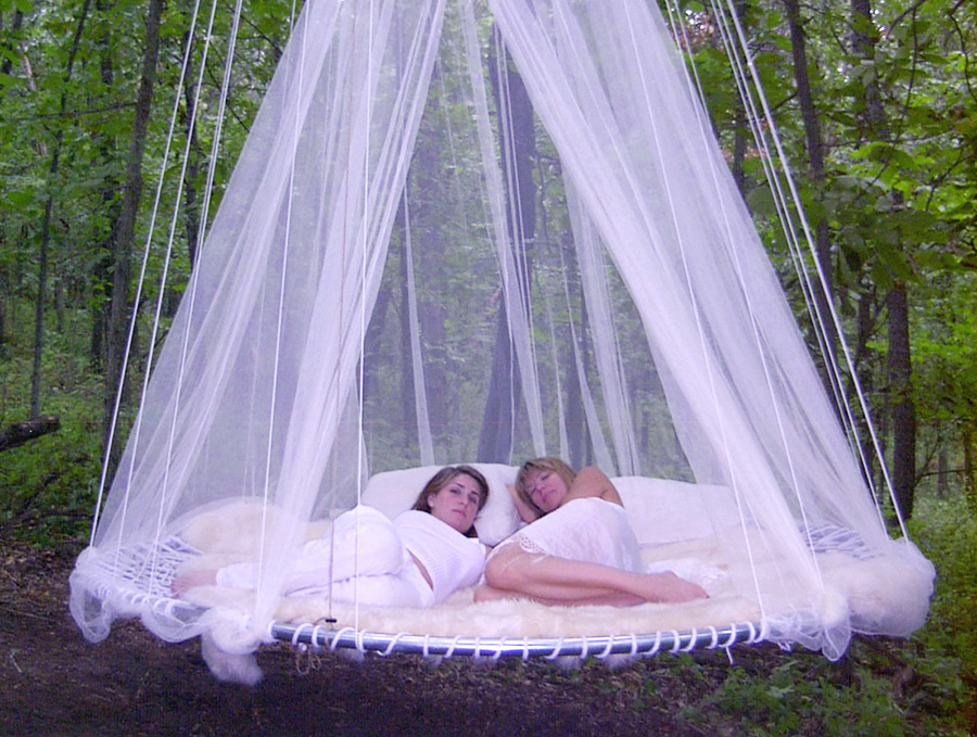 Floating Bed  in Woods