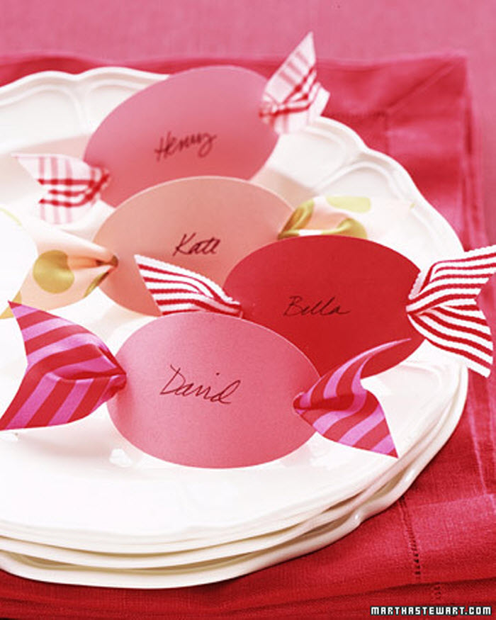 Peppermint-Candy Place Card