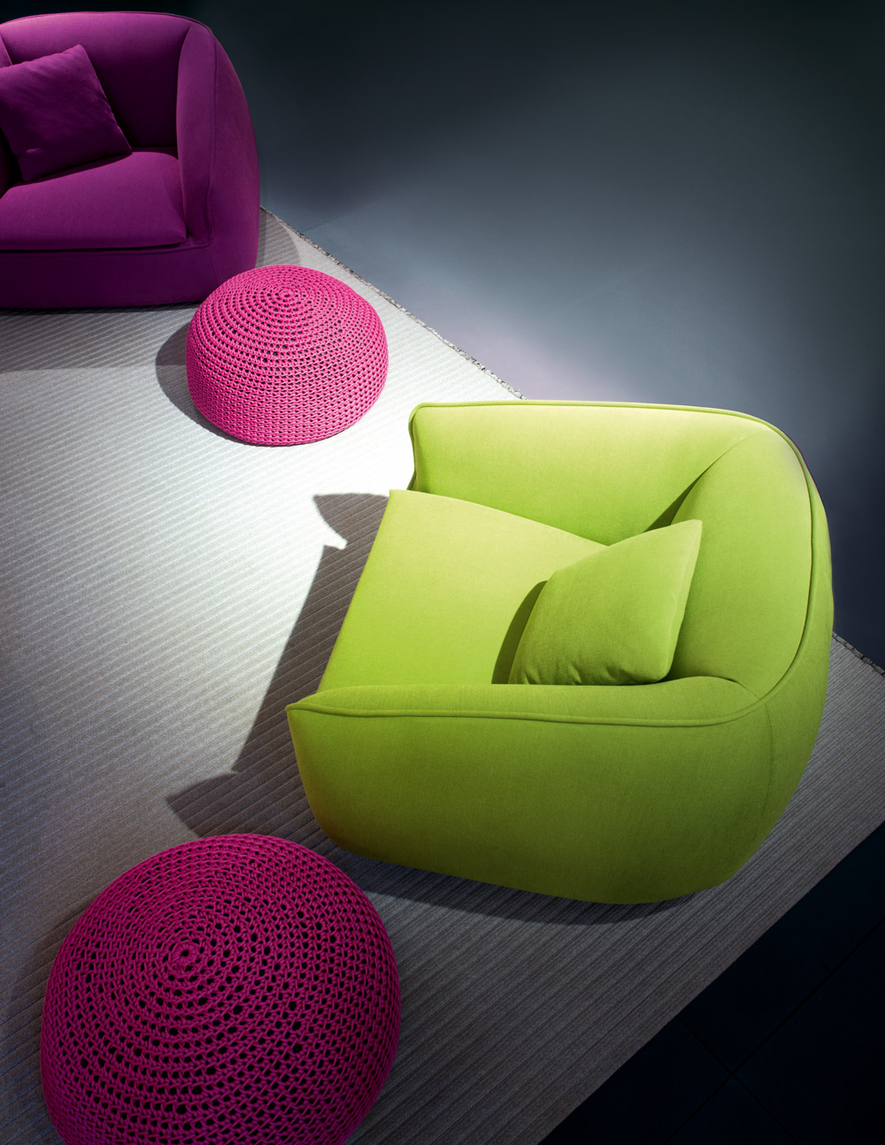 Green Relaxing Sofa Design