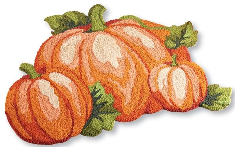 Pumpkin patch rug