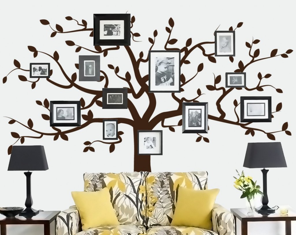 Beautiful Family Tree Wall Decal Ideas | Home Designing