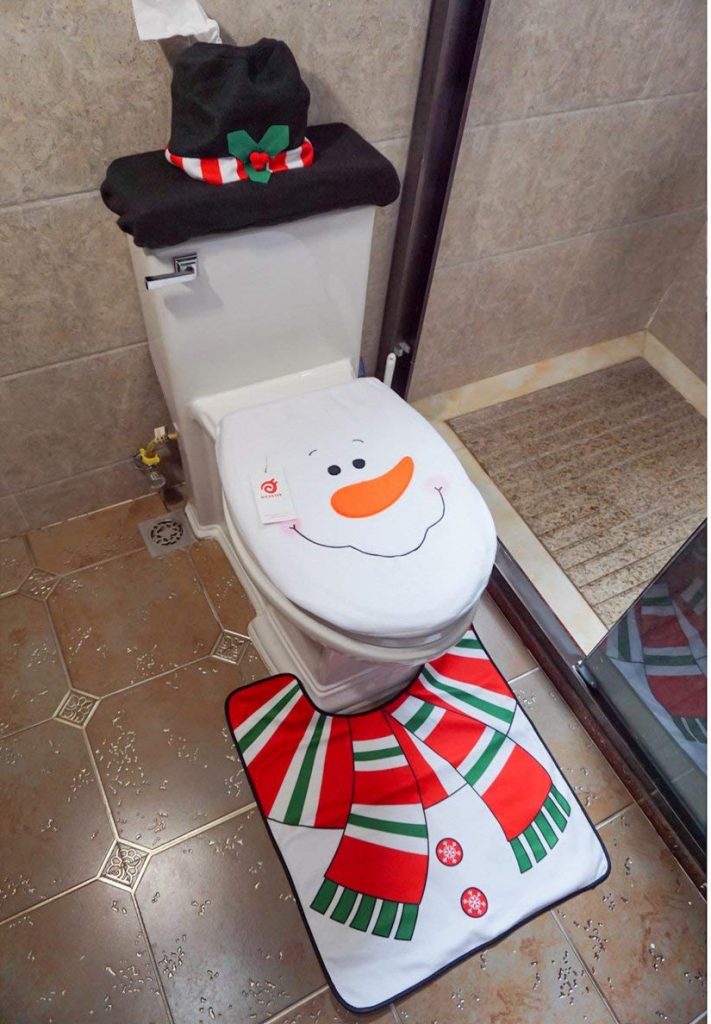 Awesome Christmas Bathroom Decoration | Home Designing