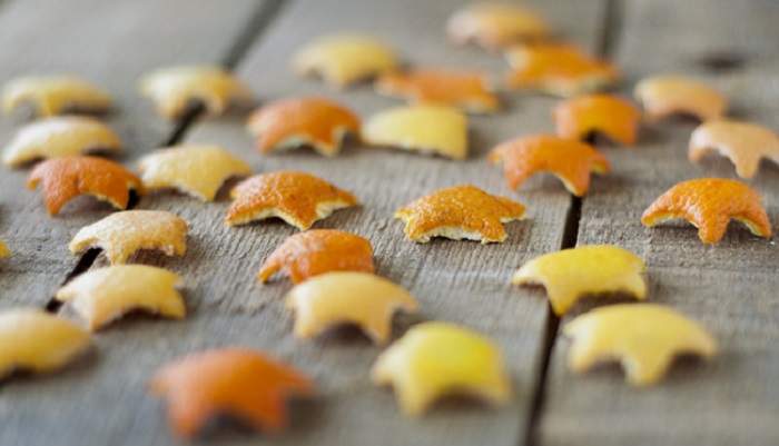 Dried Orange Peel Stars