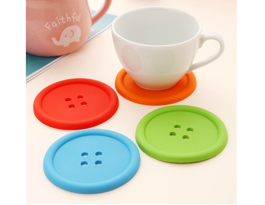 Button Shaped Coasters