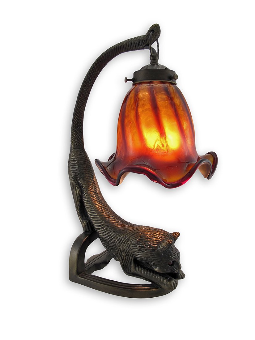 Long Tailed Cat Table Lamp