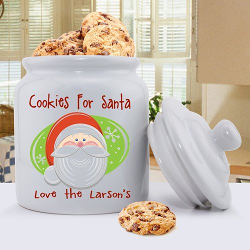 Personalized Cookie Jar for Santa
