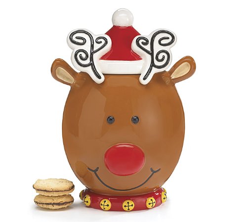Reindeer Cookie Jar For Holiday Treat