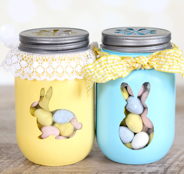 Easter Bunny Treat Jars