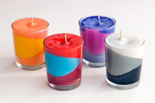 Colorful Crayon Candles