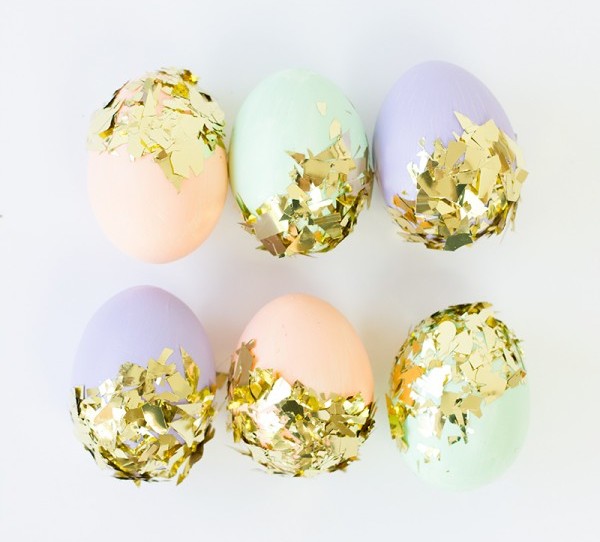 Confetti Dipped Easter Eggs