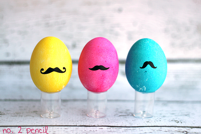 Mustache Easter Eggs