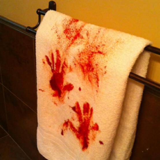 Blood Stained Towel
