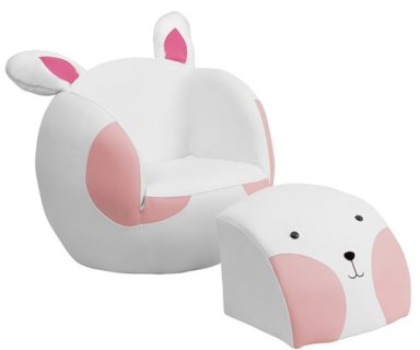 Kids Rabbit Chair and Footstool