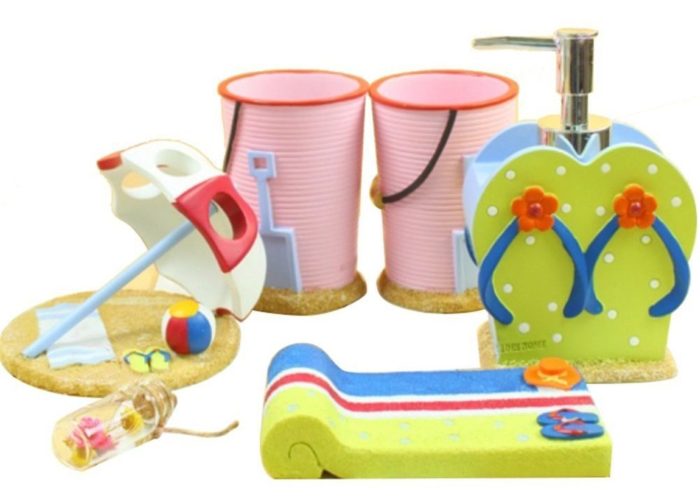 Bathroom Accessory Set With Kids Play