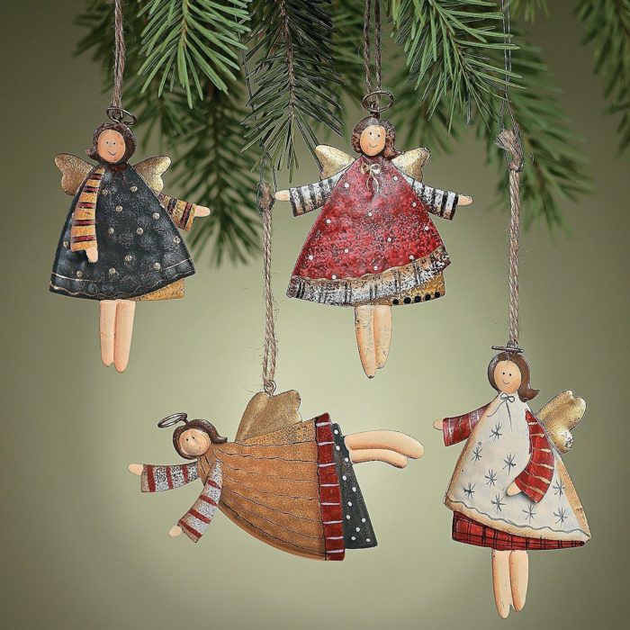 Dancing Angels Christmas Tree Ornaments