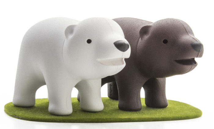 White and Brown Bear Shakers
