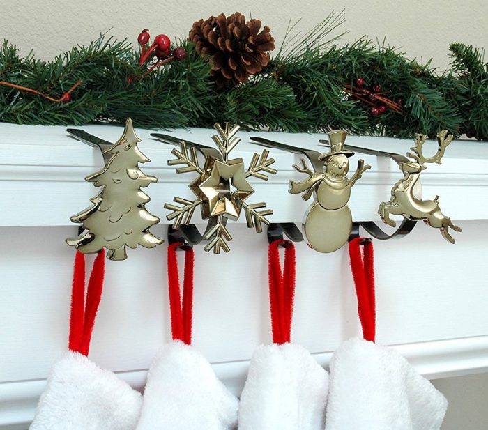 Stocking Holder with Removable Holiday Icons