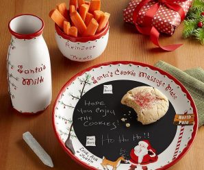 Naughty & Nice Santa Cookies Plate and Mug Set