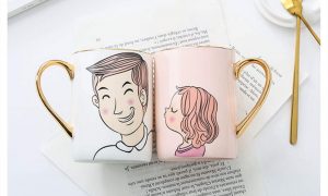 Lovely Girl and Sunshine Boy Couples Coffee Mugs