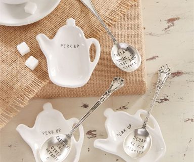 White Instant Coffee Spoon Rest