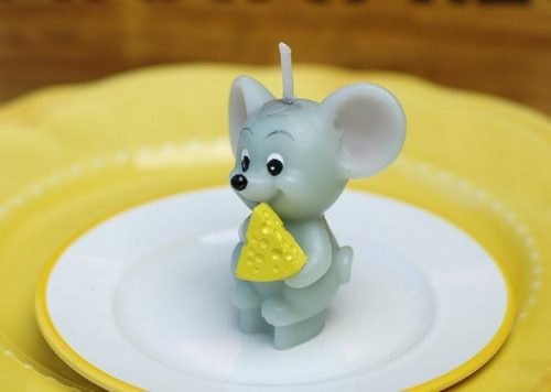 Cute Little Mouse Birthday Candle
