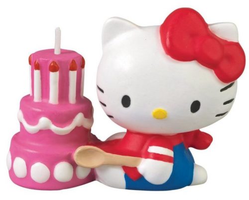 Cute Multicolor Hello Kitty Birthday Candle