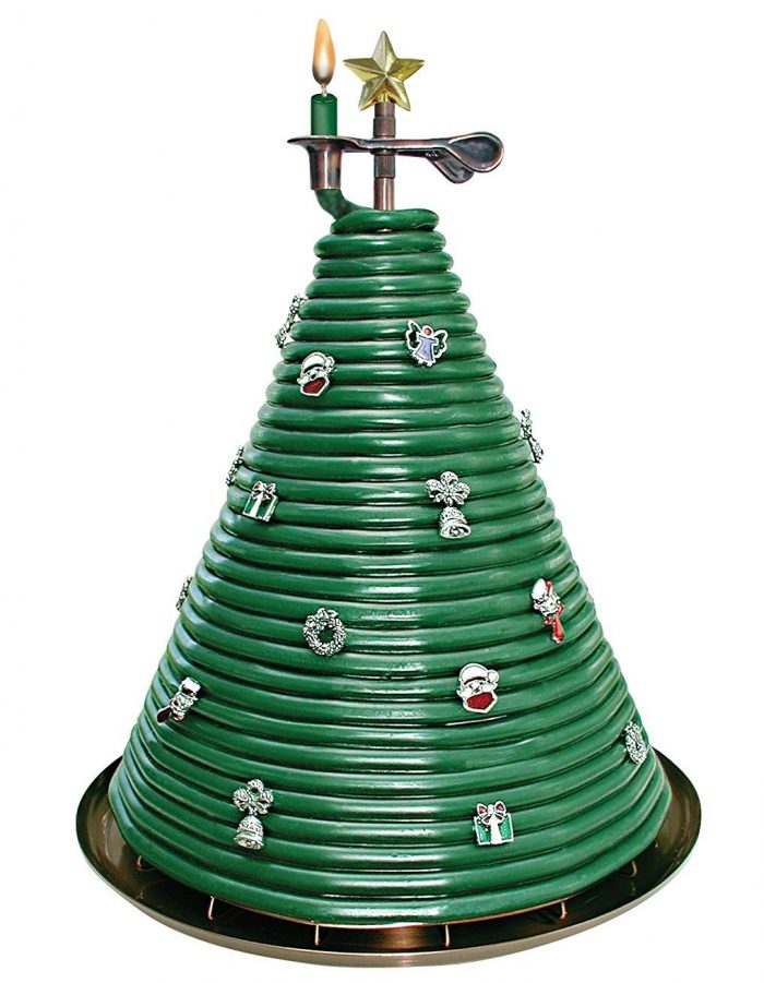 Green Christmas Tree Candle