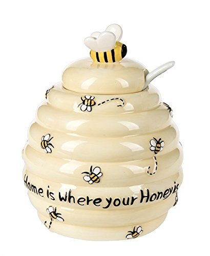 Cute Bee Designed Honey Pot