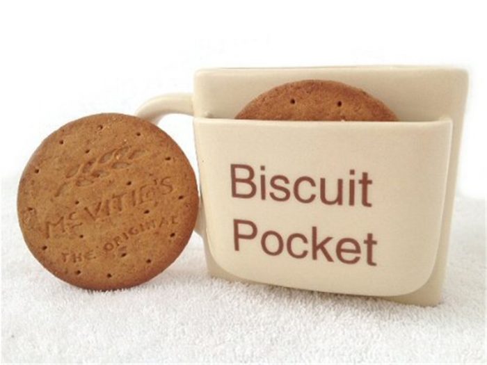 Novelty Biscuit Pocket Cookie Holder Mug