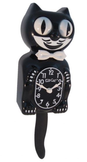 Black Classic Kit-Cat Clock