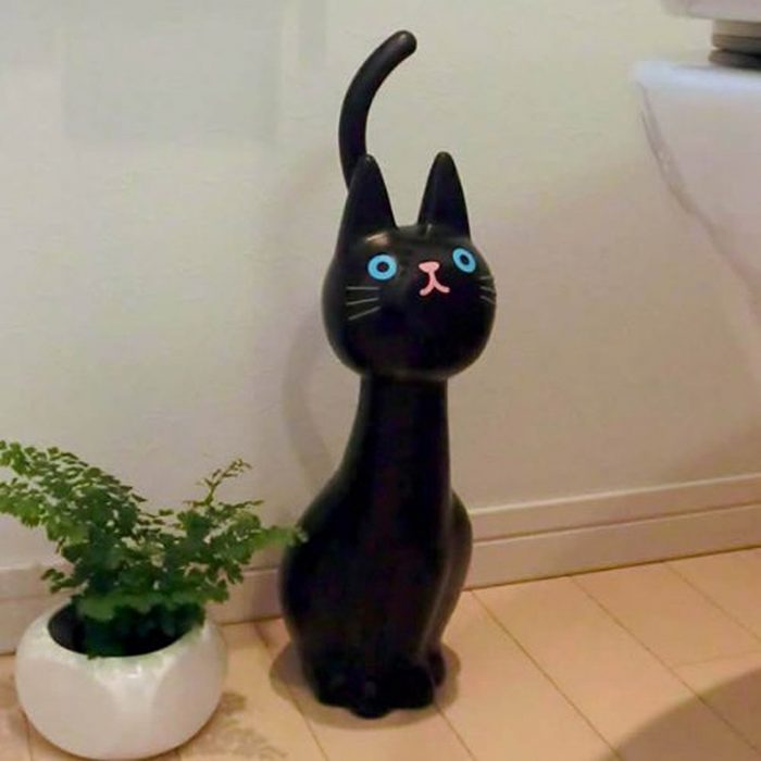 Funny Black Cat Toilet Brush