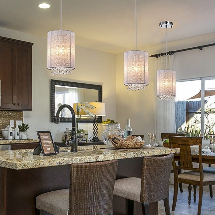 24 Beautiful Pendant Lights For Kitchen, Crystal Pendant Light For Kitchen Island