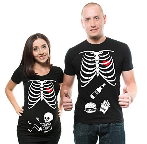 Matching Skeleton Maternity Halloween Couple Costume